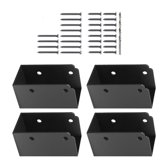 Giaone 4Pcs Heavy Duty Railing Bracket Connector for 2x4inch Wood Posts Brackets
