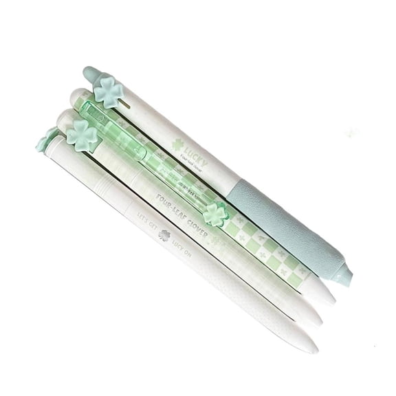 Giaone 4Pcs Retractable Exam Pen Black Gel Ink Smooth Glides Press Mechanism Design