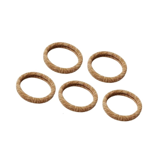 Giaone 5 Piece Fashionable Scrunchies Seamless Edge Leopard Print Hair Accessories