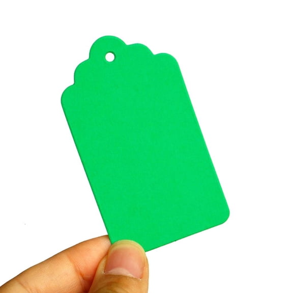 Giaone 50 Pieces Rectangle Hanging Tages Gift Tages Paper Hanging Tages with Hole
