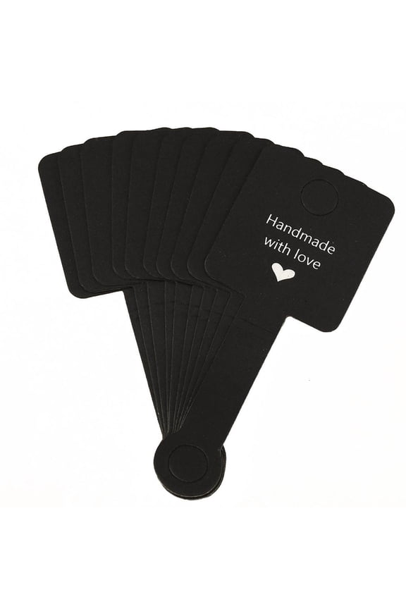 50pcs/lot Self Adhesive Jewelry Hang Tags Kraft Paper Bracelet Display Cards