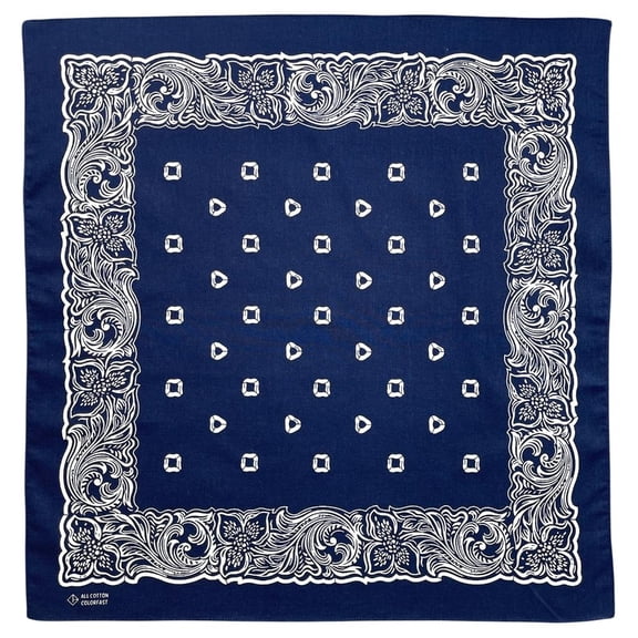 Giaone 55x55cm Print Bandana Western Bandanas Cotton Breathable Dance Headwrap