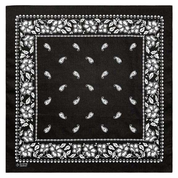 Giaone 55x55cm Print Bandana Western Bandanas Cotton Breathable Dance Headwrap