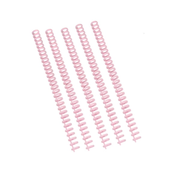 Giaone 5Pcs 30 Rings Plastic Binding Comb 12mm 30 Hole Binder Spine Binding Coils