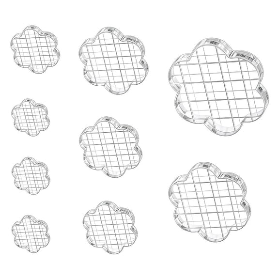 Giaone 6/9Pcs Clear Acrylic Stamper Holder Blocks For Greeting Card Journal Planner Photo Album Scrapbooking Project