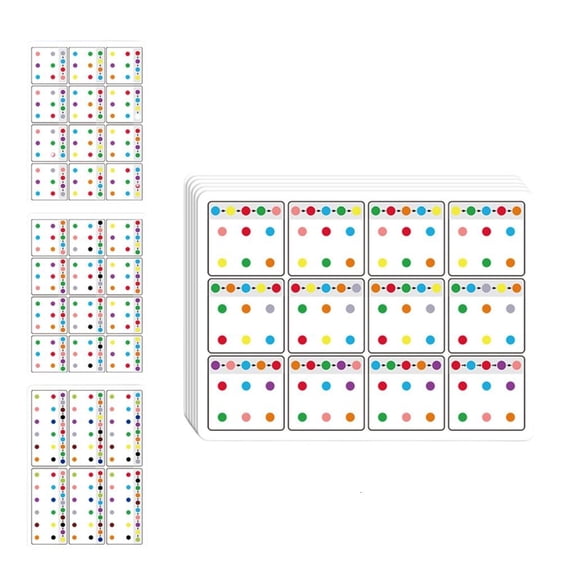 Giaone 6 Pcs Visual Tracking Training Cards Preschool Classroom Teaching Supplies