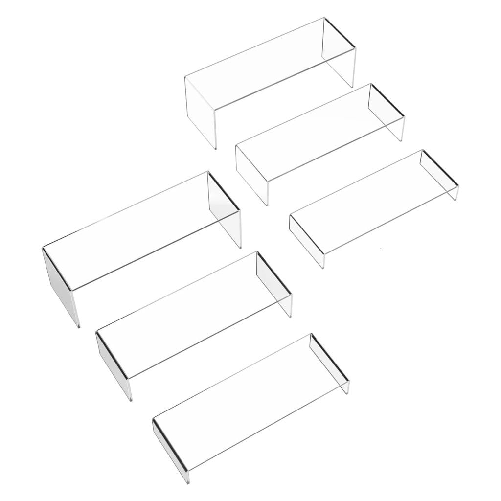 Giaone 6 Pieces Acrylic Risers Displays Versatile Use in Stores ...