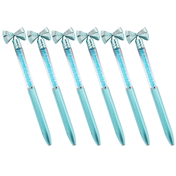 Giaone 6Pcs Bow Ballpoint Pen Office Signing Pen Twist Action Office Signature Pen
