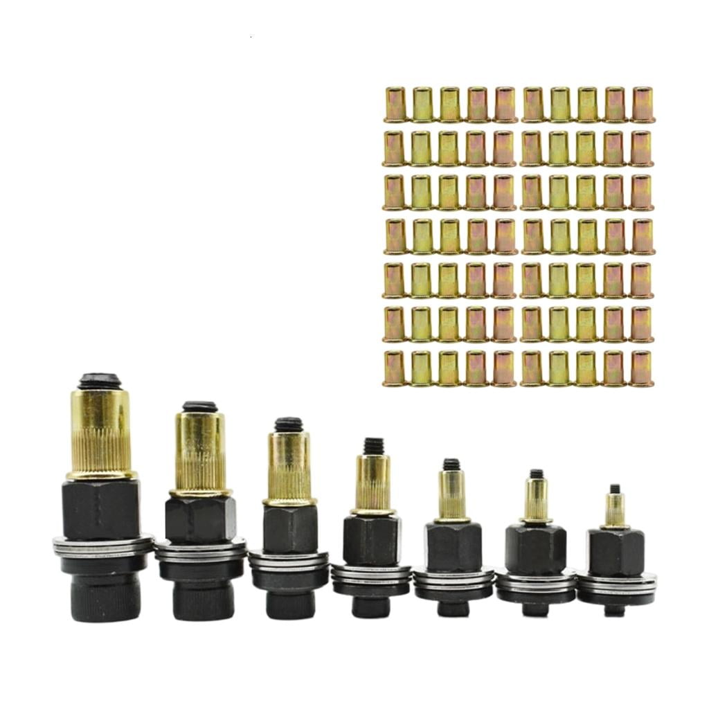 Giaone 77PCS High Strength Carbon Steel Rivet Nut Set Easy to Carry Store Efficiently