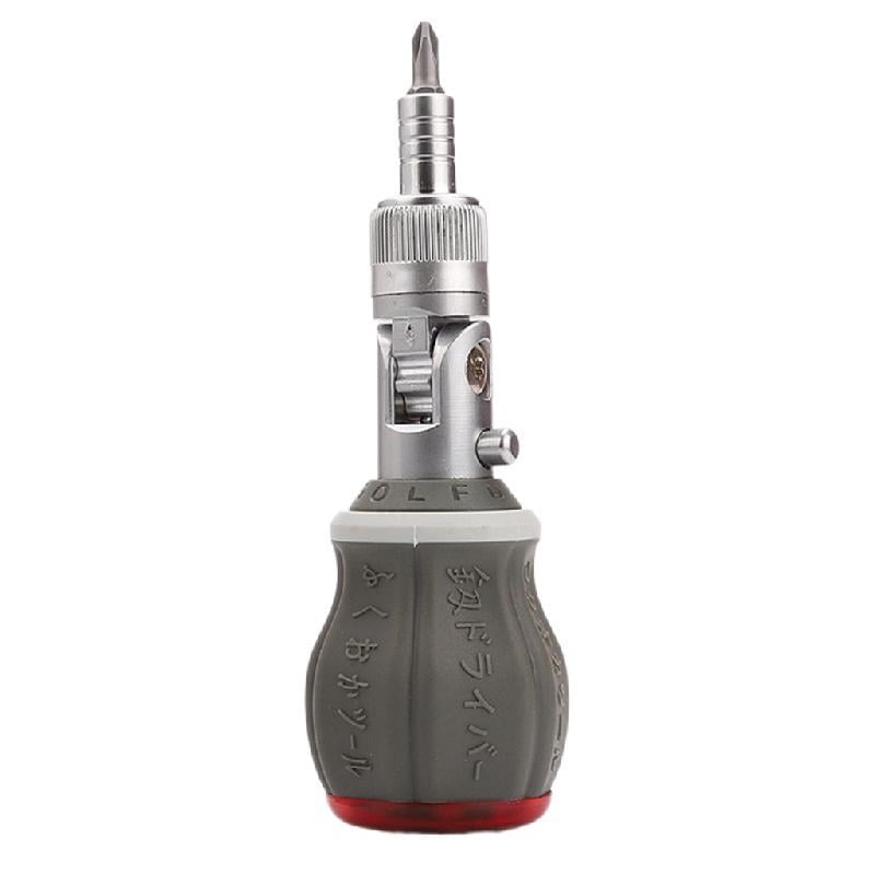 Giaone 8 in 1 Ratcheting Screwdriver Set CR-V Multi-bit Screw Drivers ...