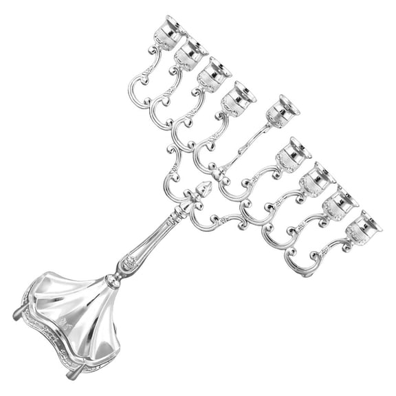 Giaone 9 Branch Hanukkah Stand Artistic Holders Elegant Menorahs for Home and Festives Dining Party Decors