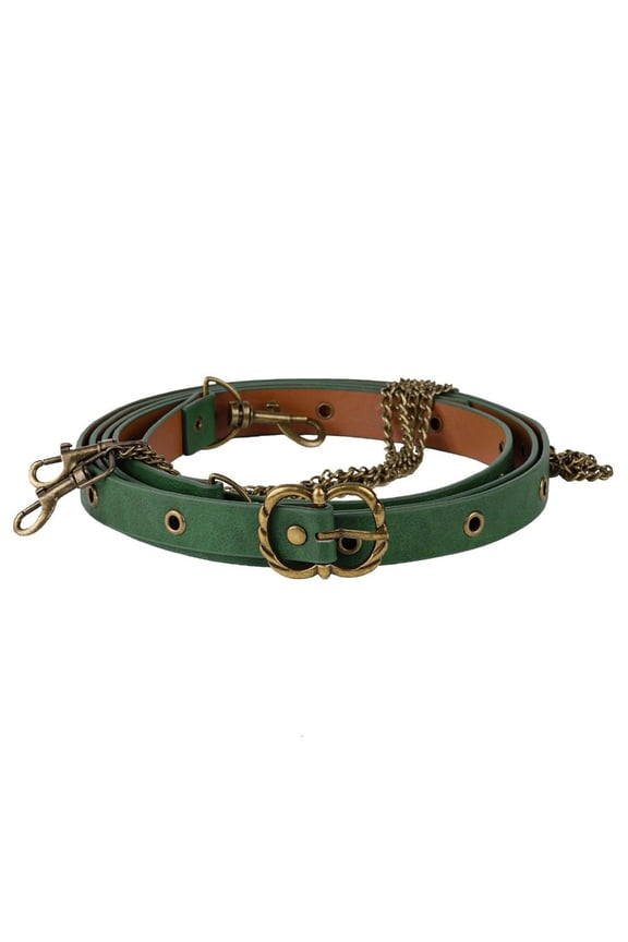 Accent Knight Style Chain Belt PU Medieval Fashion Accessory