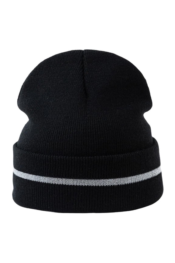 Acrylic Rolled Edge Cap Reflective Safety Design for Men Women Kids