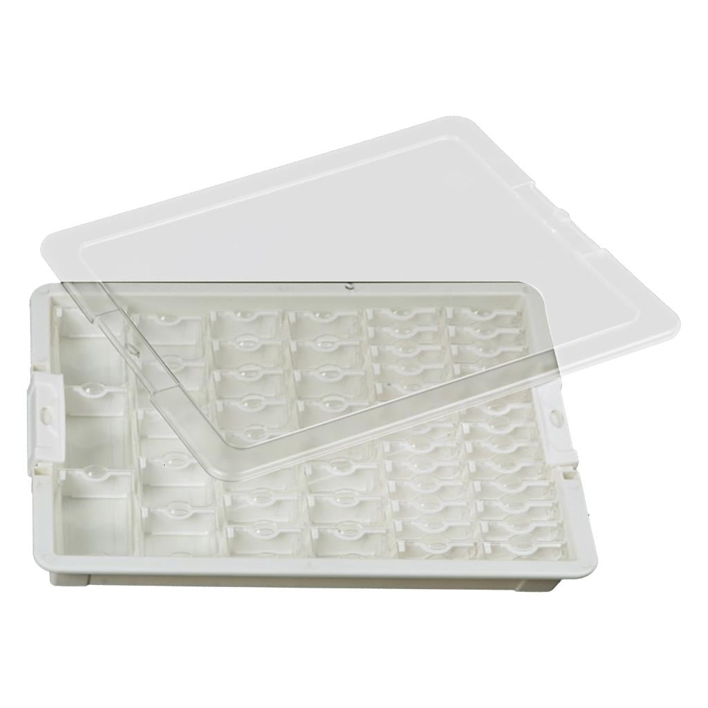 Giaone Adjustable Bead Organizer Box with Transparent Lid Jewelry Storage Container