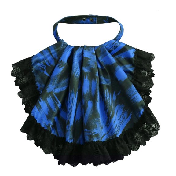 Giaone Adjustable Colonial Detachable Collar Elegant Lace Drape Design False Collar