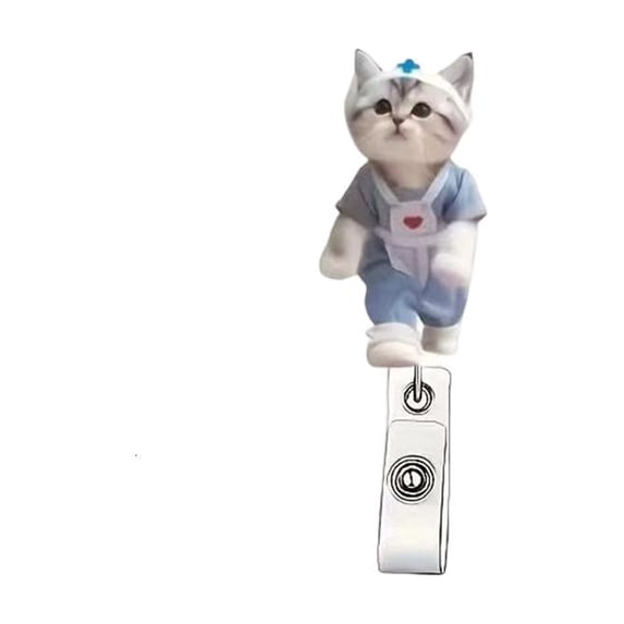 Giaone Adjustable Length ID Holder Clear Acrylic for Corporate Hospital Use