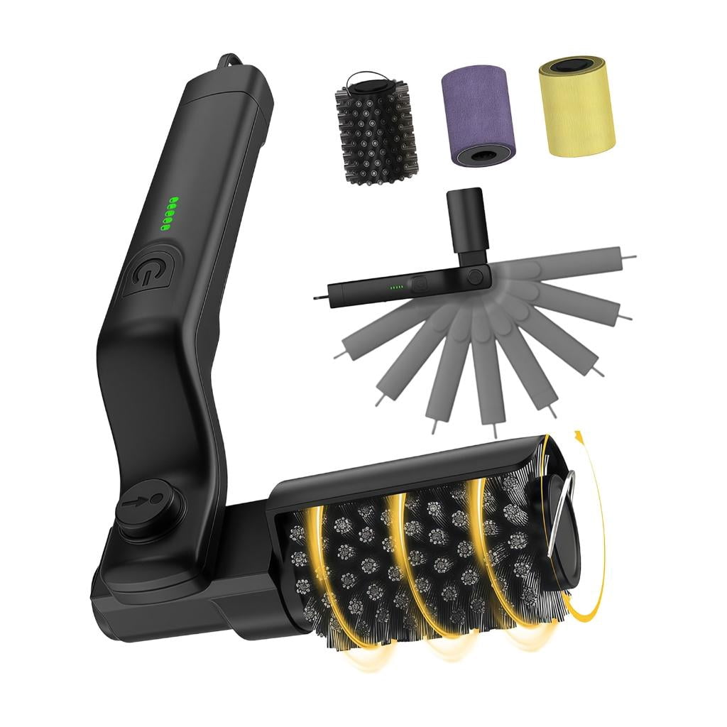 Giaone Adjustable Speed Grill Brush With Rechargeable Battery For All Grill Types