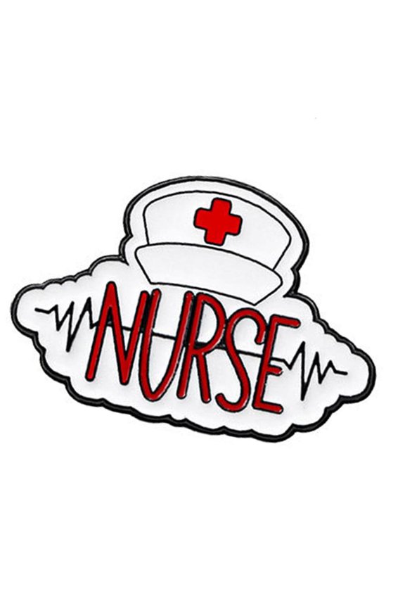 Alloy Hospital Tehme Brooch Decorated In English Letters Badge Pin For Doctors Nurses Professional Lapel Pin