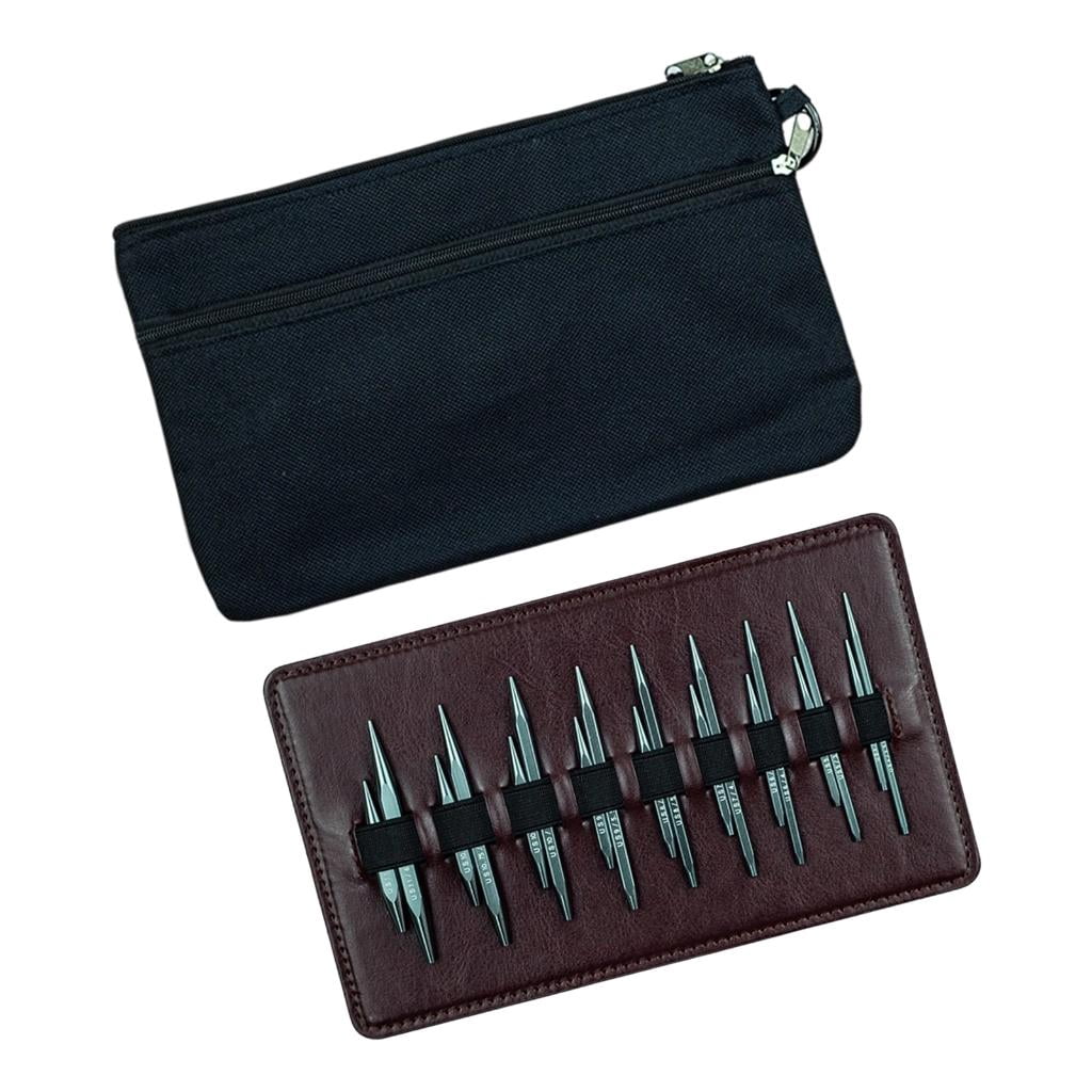 Giaone Alumina Detachable Crochet Hook Set Short Wood Handle Ensuring Easy Use Multiple Hook With Portable Case