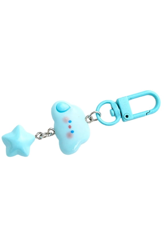 Amusing Cloud Keychain Charming Style Keyrings Decor for Backpacks and Purses