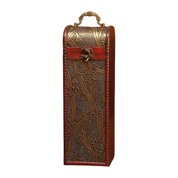 Giaone Practical Sturdy Wood Wine Box Portable for Business and Personal Gifts