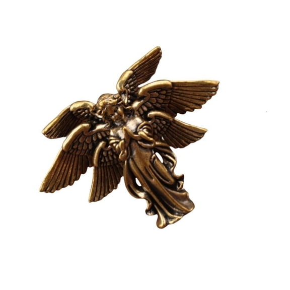 Giaone Artistic Six Wing Angel Figurine in Brasses for Spiritual Enhancement Gift