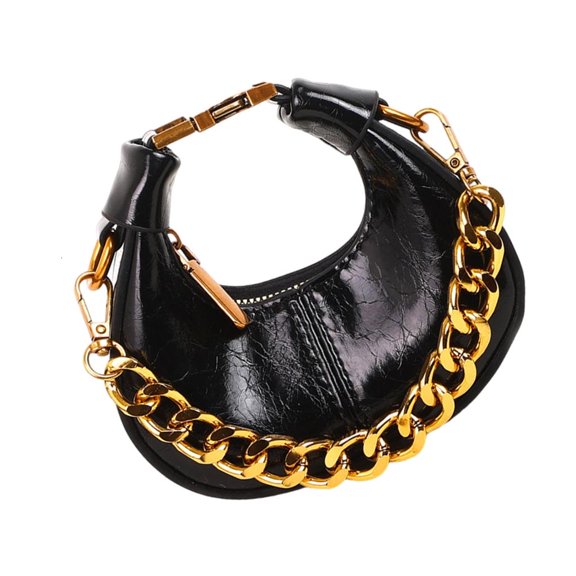 Giaone Women Bag Autumn Winter Shoulder Bag Retro Handbag Semicircle Crossbody Bag