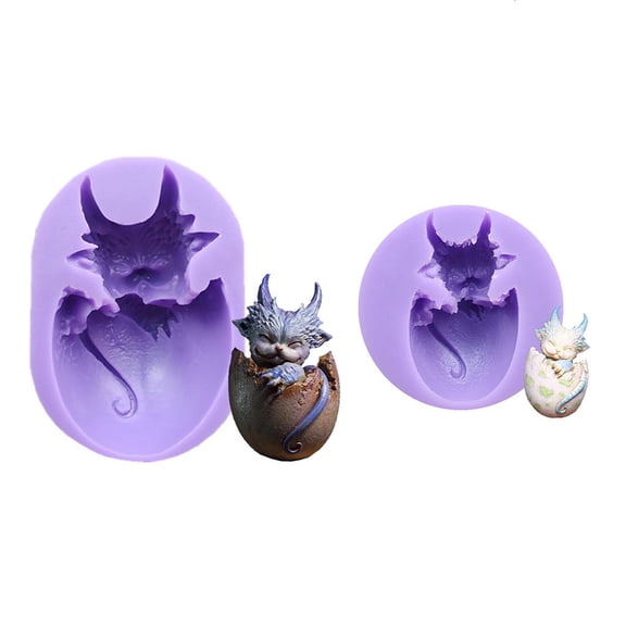Giaone Baby Dragon Silicone Mold for Ideal for Girls Women Easter Cake Decora