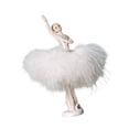 thumbnail image 1 of Giaone Ballerinas Figurines Tabletop Decorations Resin Ballet Dancer Statue Sculpture with Feathered Dress Table Ornament, 1 of 16