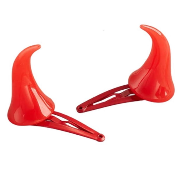 Giaone Barrettes Hair Clip Devil Horns Hair Clip Costume Headwear Accessory