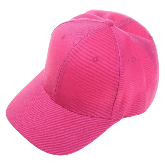 Giaone Baseball Cap Adjustable Size Outdoor Sports Unisex Bright Neon Solid Color Hat