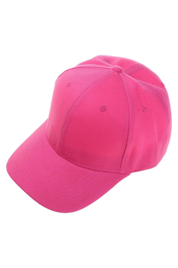 Baseball Cap Adjustable Size Outdoor Sports Unisex Bright Neon Solid Color Hat
