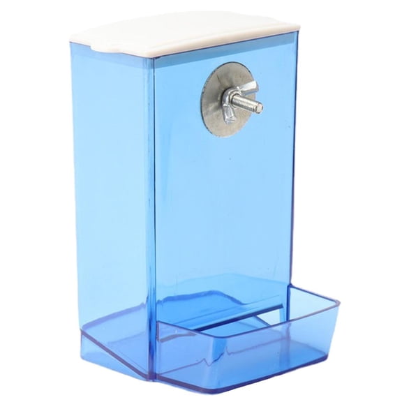 Giaone Bird Food Container Automatic Flow Screw Feeder Food Dispenser for Lovebirds