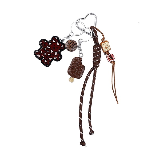 Giaone Braided Rope Keychain Bag Decorations Car Keyring Trendy Bag Accessories