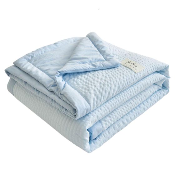 Giaone Bubble Texture Air Conditioning Bedding Quilt Gentle On Skin Wicking Breathable Cooling Comforter Throw Blanket