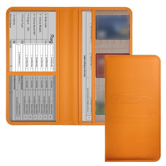 Giaone Car Document Paper Folder Waterproof PU Vehicle Registration Organiser