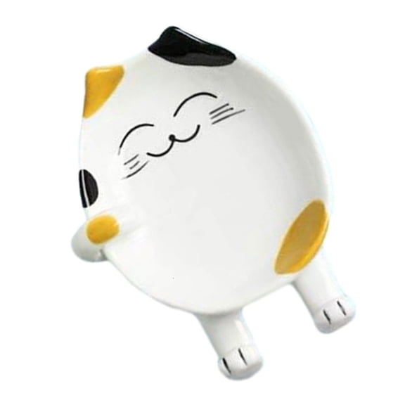 Giaone Lid Holder Cartoon Kitchen Accessories Utensil Storage Rack Ceramic Material