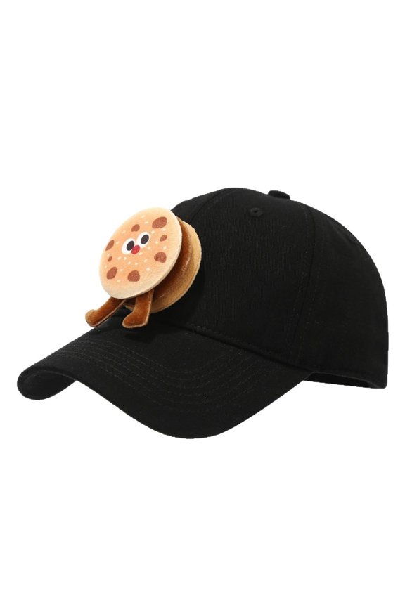 Cheerful Hamburger Art Baseball Hat Practical Cotton For Adults Children
