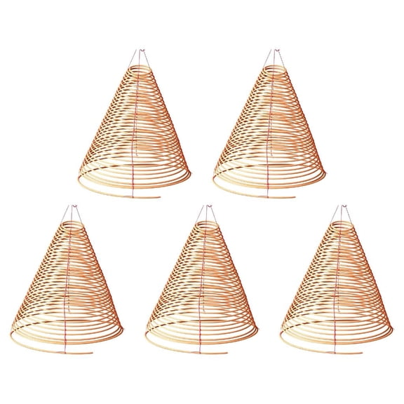 Giaone Chinese Home Worship Spirals Incenses Coil Format 5 Pack for Outdoor Scented