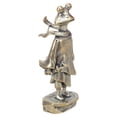 thumbnail image 1 of Giaone Antiqued Brass Frogs Swordsman Statue Miniature for Artistic Space Decoration, 1 of 10