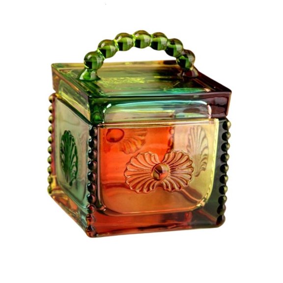 Giaone Clear Relief Candies Jar In Modern Square Shape Household Storage Jar Ideal For Homes Kitchen Organization
