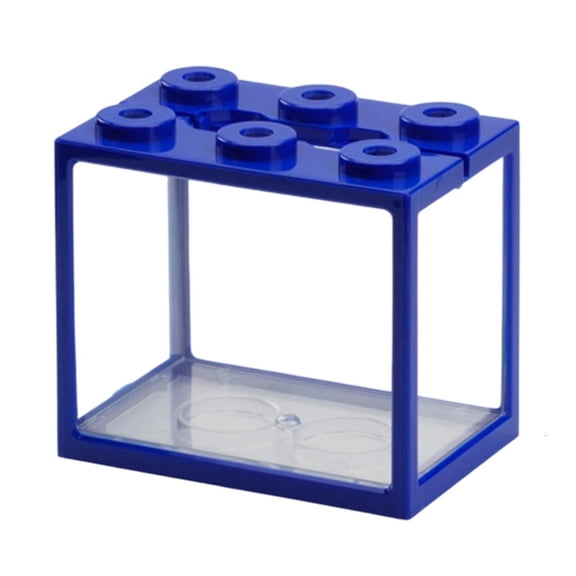 Giaone Clear Safe Stackable Fish Tanks 6 Clear Compartments Modern Styles Desktop Aquarium Easy to for Home