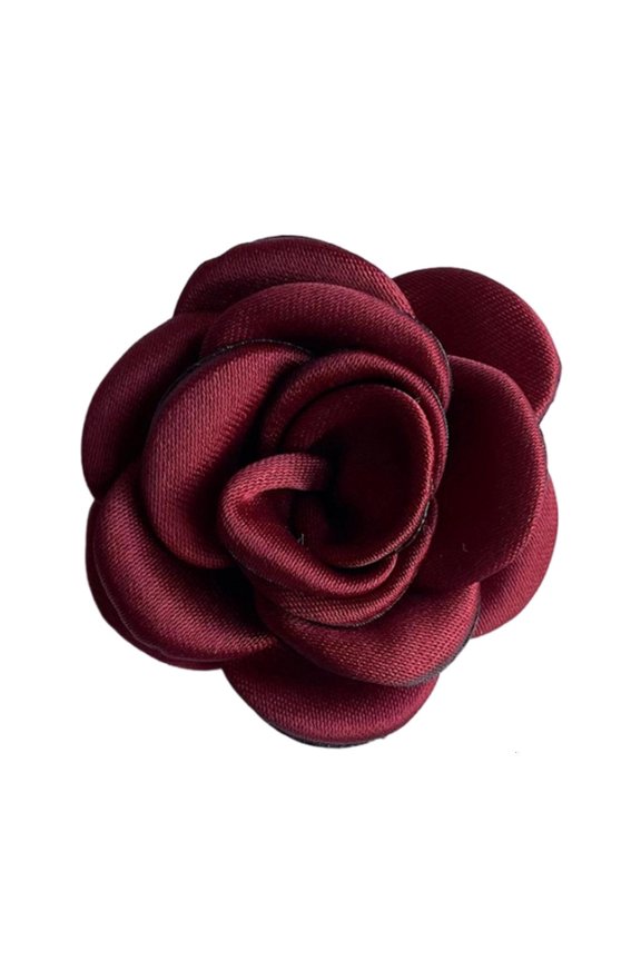 Clothing Decorative Flower Camellia Corsage Pin Alloy Material for Women