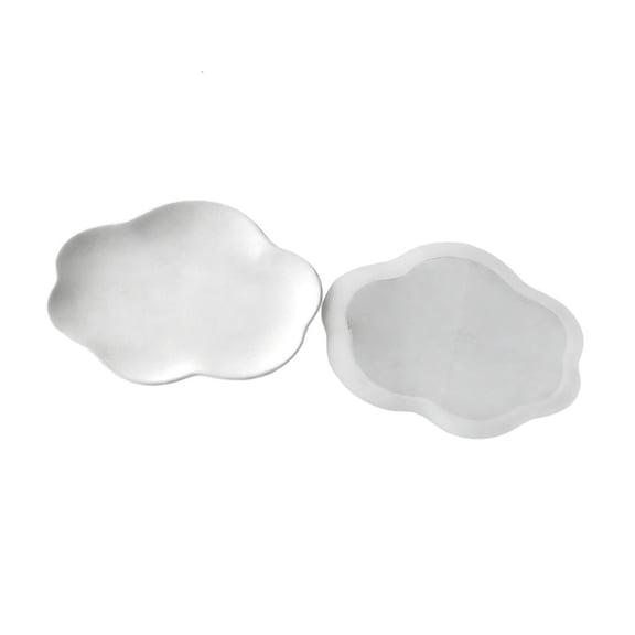 Giaone Cloud Shape Storage Tray Silicone Mold with Waved Edges Concrete Tray Casting For Desktop Shelf Decors