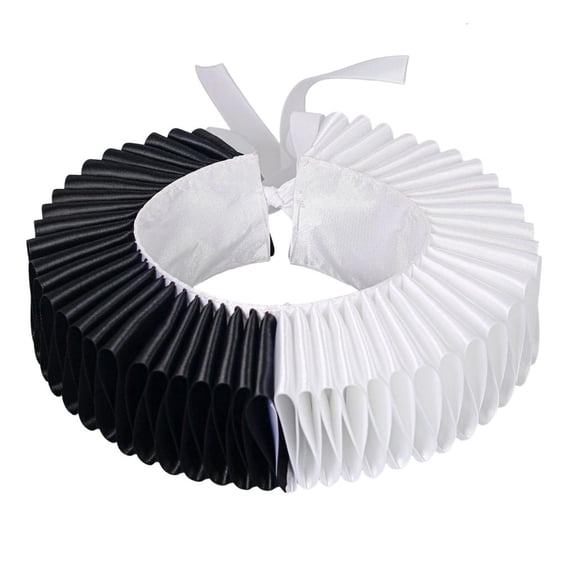 Giaone Clown Costume Ruff Collar Faux Collar Insert Pleated Design Neckwear