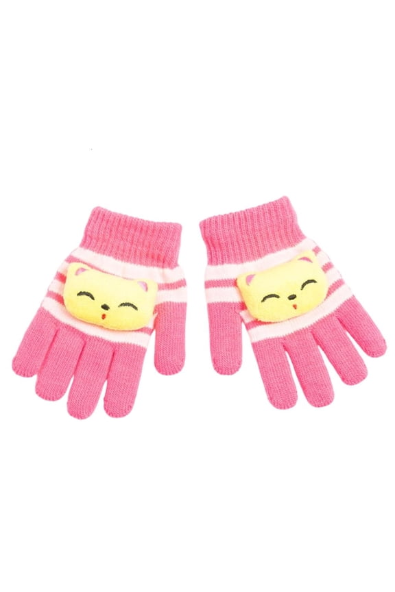 Cold Weather Kids Gloves Full Finger Mobility Stretchable Character Mitts