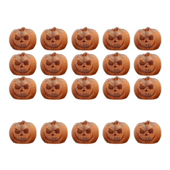Giaone Pumpkins Decors Set with 20Pieces for Holiday Scene and Tablescape Display