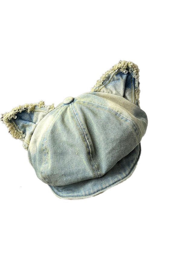 Comfortable Puss Ear Cotton Hat Modifiable Toss Border Thin Daily Use