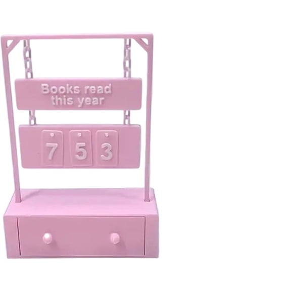 Giaone Compacts Reading Progress Tracking Counter With Storage Drawer Book Lover Gift