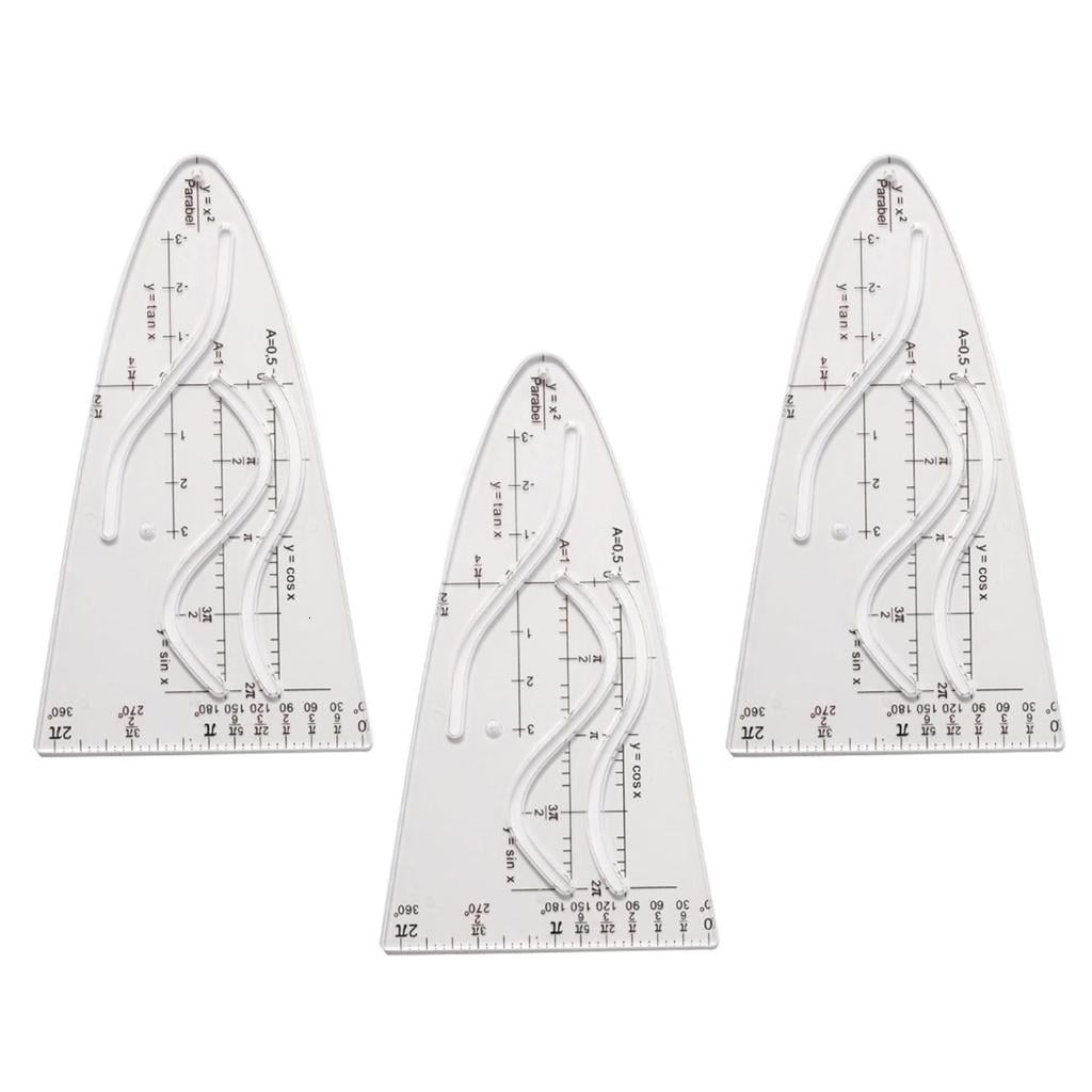 Giaone Cosine Ruler Parabola Ruler Featuring Anti Fatigue Grip For ...
